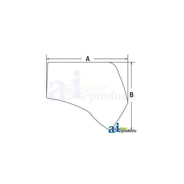 Glass, RH Side Window 68.3" x61.5" x1.8"
